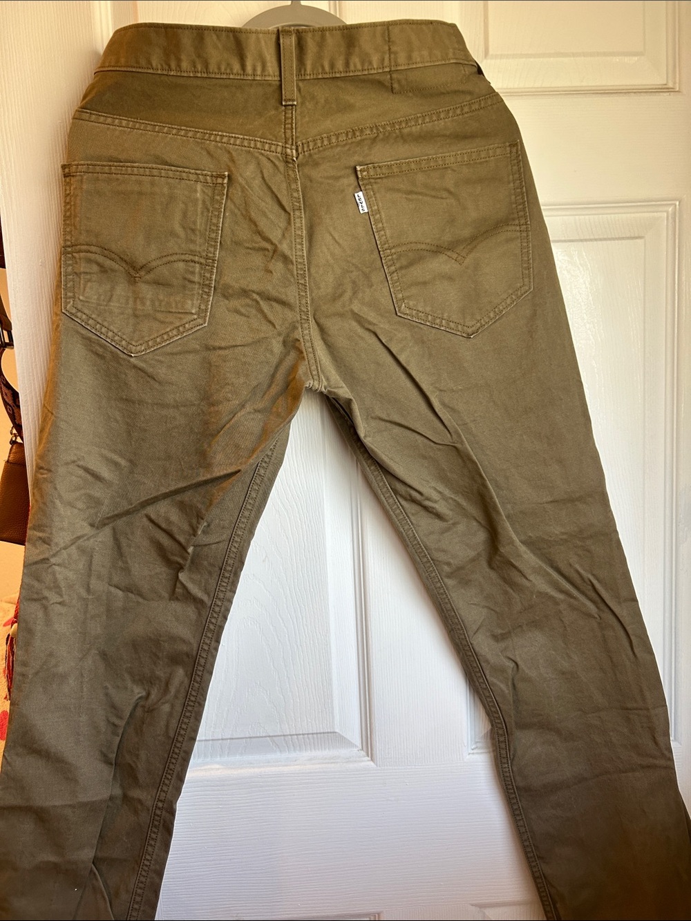 Levi's Men's Olive/Tan Straight-Leg Chinos